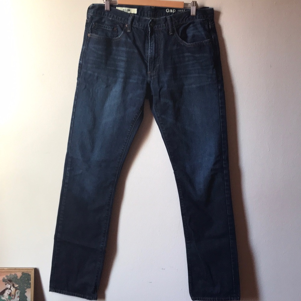 Men’s dark wash denim